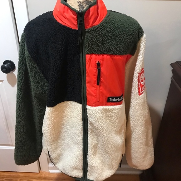 🌳Timberland Colorblock Sherpa Jacket - Picture 9 of 16